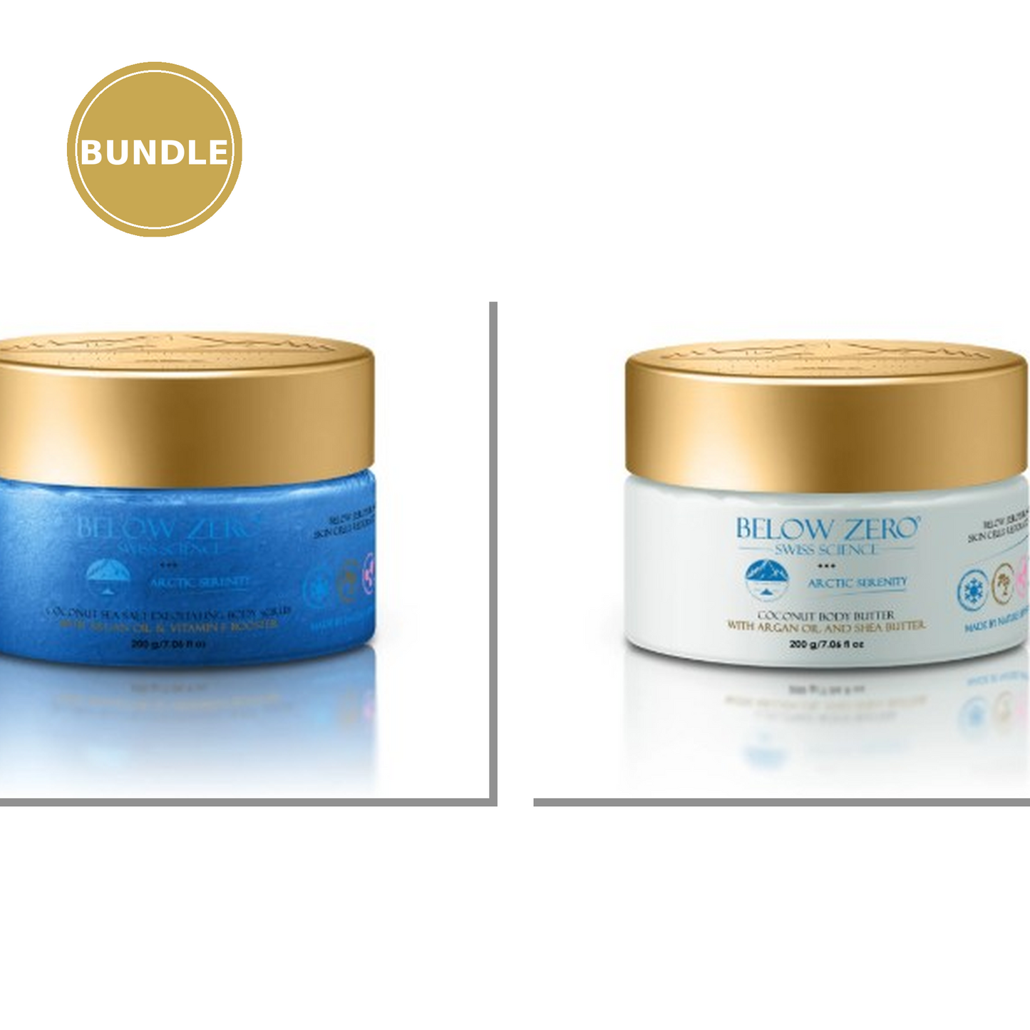 Below Zero Coconut Body Butter Body Scrub Bundle