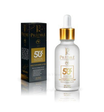 Predire Paris 50X Premium Multi-Vitamin A, C, & E Retinol & Collagen Booster 24K Gold Serum | Luxury Anti-Aging Serum