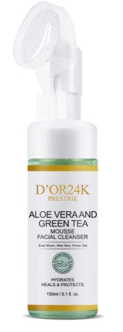 D'Or 24K Aloe Vera and Green Tea - Mousse Facial Cleanser