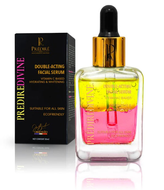Predire Paris Double-Acting Facial Serum Vitamin C Based Hydrating & Whitening | Luxury Anti-Aging Serum