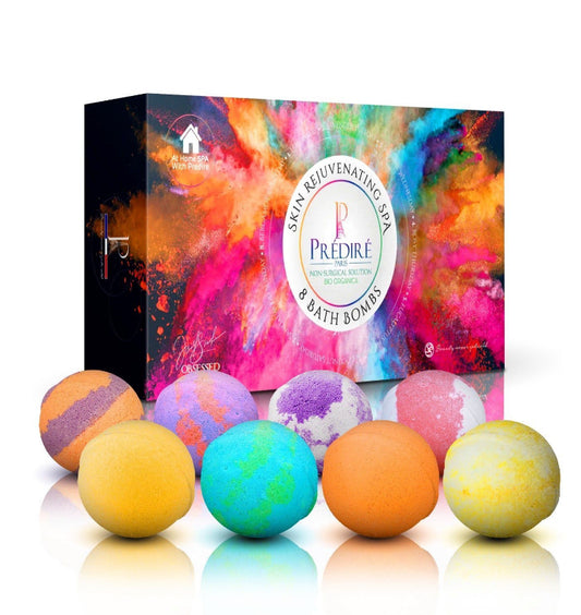Predire Paris Skin Rejuvenating Spa Bath Bombs – 8 Piece Collection