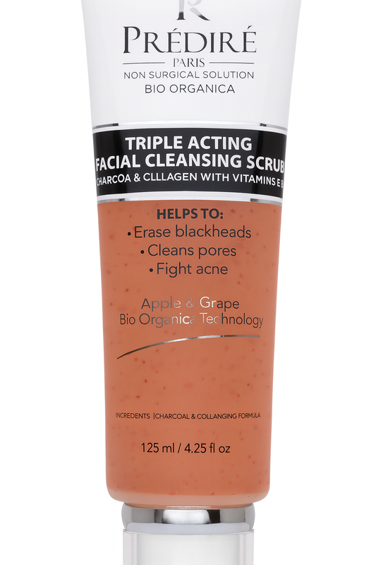 Predire Paris Triple Acting Facial Cleansing Scrub Powered by Bio Organica Collagen Technology