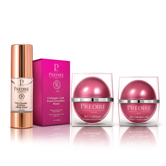 Predire Paris Collagen Cell Renewal Poly‑Peptide Serum + Transformation Mask + Detoxifying Mask — Bundle