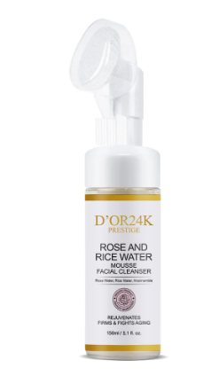 D'Or 24K Rose and Rice Water Mousse Facial Cleanser