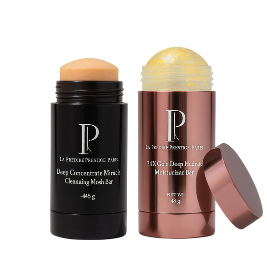 Prédiré Paris 24K Gold Deep Hydration Moisturizing Bar + Deep Concentrate Miracle Cleansing Bar