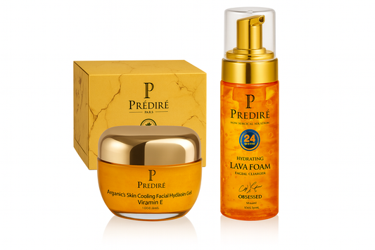Predire Paris — Gold Lava Cleanser, Argan Oil Peeling Gel & Multivitamin Facial Bundle