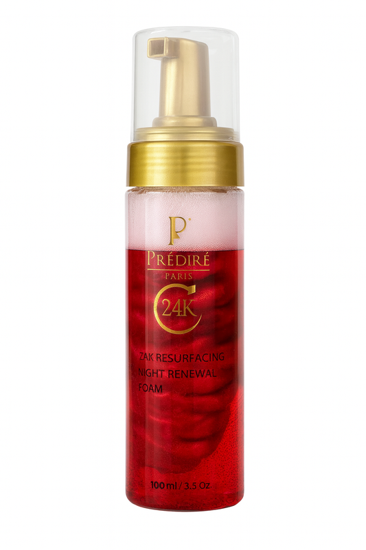 Predire Paris Hydrating Red Lava Foam Facial Cleanser with Collagen and Stem Cell Technology (Rich with Vitamin E & A)